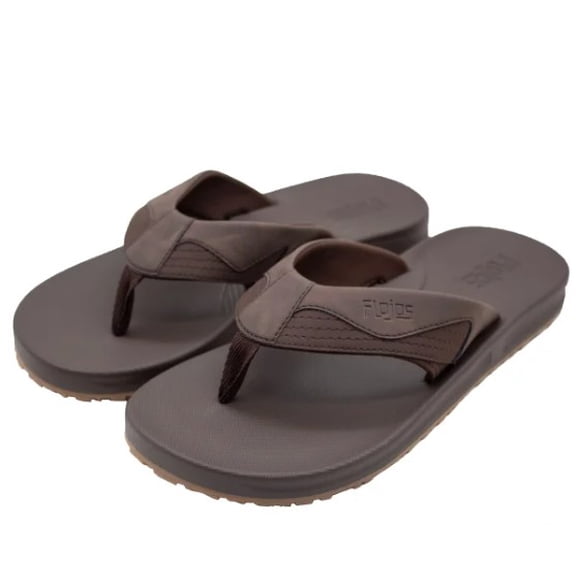 Flojos Men's Size 10 Flip Flops Thongs Sandals, Brown