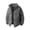 Q31 Dark Gray, variant on Mifsaly Mens Puffer Jacket Solid Color Stand Collar Full Zip Casual Padded Winter Coat with Multi Pockets Light Blue,XL