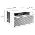 thumbnail image 3 of LG 12,000 BTU 115V Window-Mounted Air Conditioner with Remote Control Includes KUBICLE Premium 6.5 feet Insulating Open Cell Foam Tape, 3 of 11