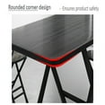 thumbnail image 4 of SUGIFT Square Folding Table Portable Indoor Outdoor Picnic Party Dining Camp Tables, Black, 4 of 11