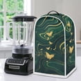thumbnail image 5 of HELLHERO Emerald Gold Butterflies Stylish Kitchen Blender Dust Covers with Proof Stain Hand Strap Protects Blenders Processors Kitchen Counter, 5 of 6