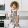 thumbnail image 4 of Dog Paw and Bone Kids Aprons for Girls and Boys,Adjustable Neck Strap Toddler Aprons for Kids Cooking Baking, 4 of 7
