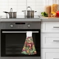 thumbnail image 6 of Wobogo Vegetable Truck Hand Towel Set of 2 Absorbent for Kitchen and Bathroom With Velcro Hanging Loop 18.2×14in, 6 of 7