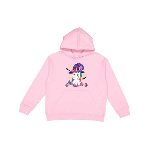 Inktastic Halloween Girls Unicorn Witch Youth Hoodie Sweatshirt