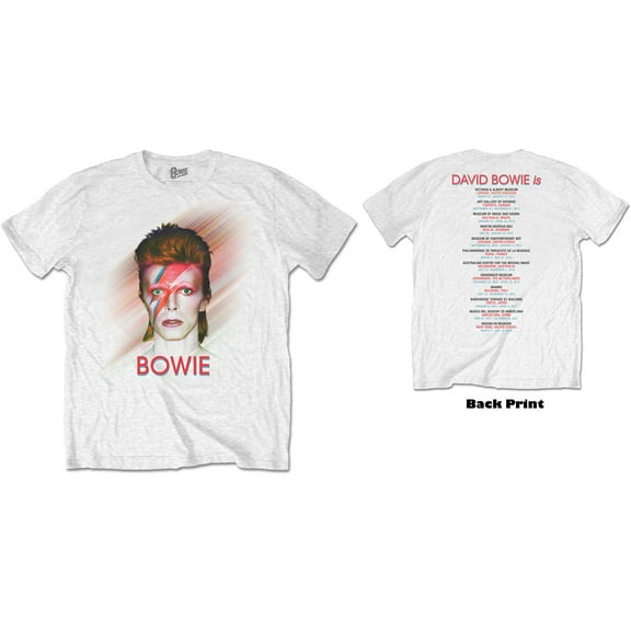 David Bowie Unisex T-Shirt Bowie Is (Back Print) (Small)