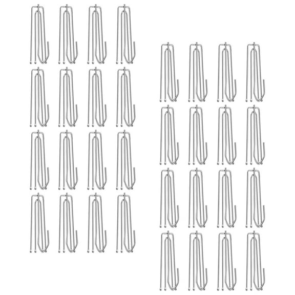 BESTOYARD 30Pcs Metal Drapery Hooks for Curtains with Pinch Pleated Four Prong Design for Home Use