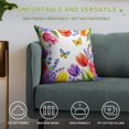 thumbnail image 4 of Pioneer Flower And Butterfly Pillow Covers,Pioneer Flower And Butterfly Throw Pillow Covers 18"×18" ,Living Room Sofa Couch Pillow Covers,Decorative Pillow Covers, 4 of 7