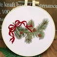 thumbnail image 1 of DIY Knitting Christmas Embroidery Kit With Embroidery Hoop 2024 For Beginners Adults Full Set Including Needles Threads, 1 of 3