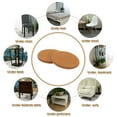 thumbnail image 7 of Round Felt Furniture Pads, 8Pack 1" Dia x 0.12" Thick Adhesive Backed Felt Non-slip Anti-scratch Felt Pads Chair Leg Protectors for Protecting Hardwood Floor, Light Brown, 7 of 7