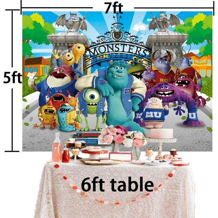 Monster University Inc Backdrop Banner Party Supplies Poster Movie Theme  Background for Photography Kids Birthday Decorations - Walmart.com