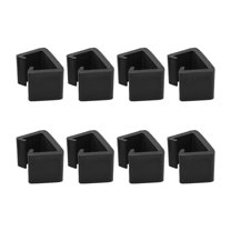 TABLZONE Outdoor Furniture Clips PP Black Weatherproof Sofa Connectors 8Pcs