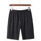 thumbnail image 2 of Mens Casual Pantalones Cortos Moda Cómodo Bolsillo Sólido Vendaje Cordón Medio Pantalones Cortos, Ligero de Verano, 2 of 9