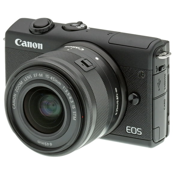 Canon EOS M200 Mirrorless Digital Camera w/ 15-45mm Lens (Black) (International Version)