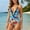 Light Blue, variant on Swimming Women Stylish Piece Tennis Swimsuit Featuring V Cutouts Floral Lace Details Strappy Design for Confident Beachwear White 2 S