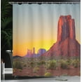 thumbnail image 4 of Ambesonne Canyon Shower Curtain, Sunset at Valley Nature, 69"Wx84"L, Red Yellow, 4 of 5