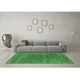 thumbnail image 3 of Ahgly Company Indoor Square Oriental Emerald Green Industrial Area Rugs, 8' Square, 3 of 4