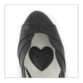 thumbnail image 2 of 1 1/2" Kitten Wedge Pump - Black Faux Leather, 6, 2 of 3