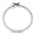 thumbnail image 6 of Rings for Women Silver 316L Stainless Steel DA311 - Epoxy in Jet, 6 of 6