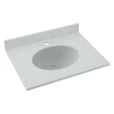 Swanstone 25W x 19D in. Ellipse Solid Surface Vanity (Best Sand For Bermuda Grass)