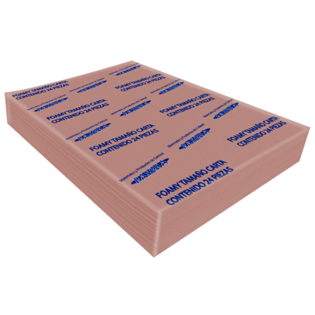 24 Pliegos lamina Foamy liso PASCUA fomi liso, goma eva para decoracion, manualidad tamaño carta