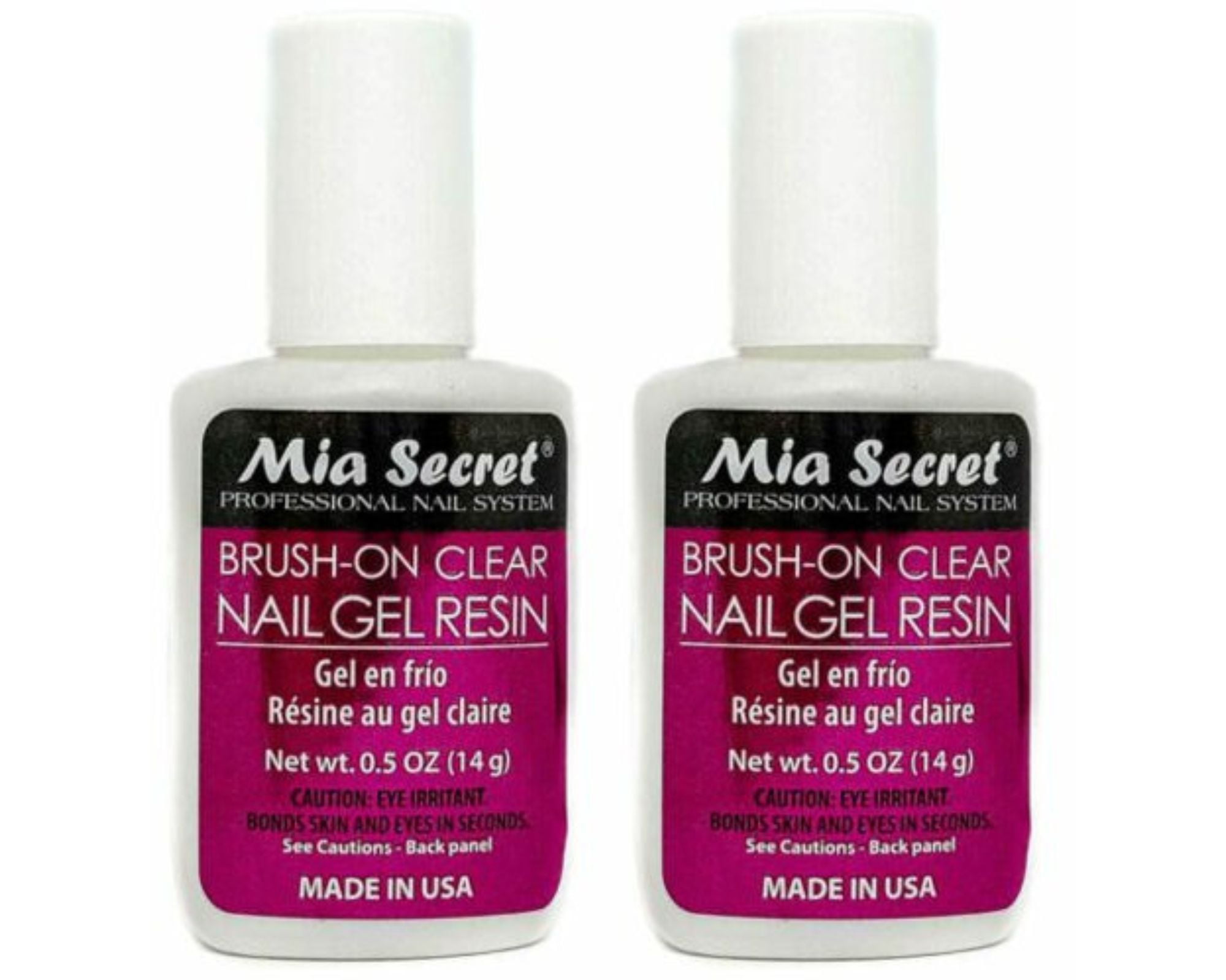 Mia Secret Brushon Clear Nail Gel Resin (323) x 2