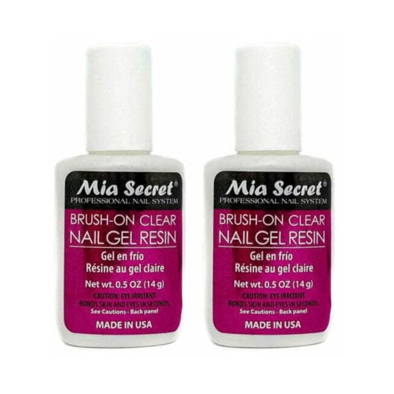 Mia Secret Brush-on Clear Nail Gel Resin (323) x 2