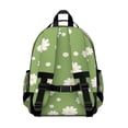 thumbnail image 3 of Green Daisy Flower Yellow Centers Pattern Backpack for School,Cute School Bag,Schoolbag with Adjustable Shoulder Straps & Padded Back,15.25"x11.5"x5.25", 3 of 5
