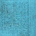 thumbnail image 1 of Ahgly Company Indoor Square Oriental Light Blue Industrial Area Rugs, 6' Square, 1 of 4