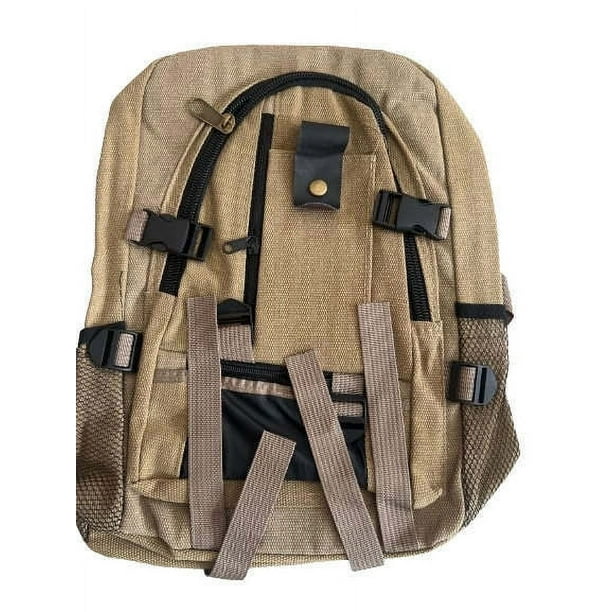Mochila de viaje retro para hombre, de lona, anti-robo para computadora, casual para estudiantes, verde