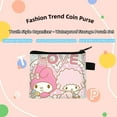 thumbnail image 3 of 2-Pack My Melody Kawaii Anime Mini Wallet Set -Zippered Coin Purse & Polyester Card Holder, 3 of 4