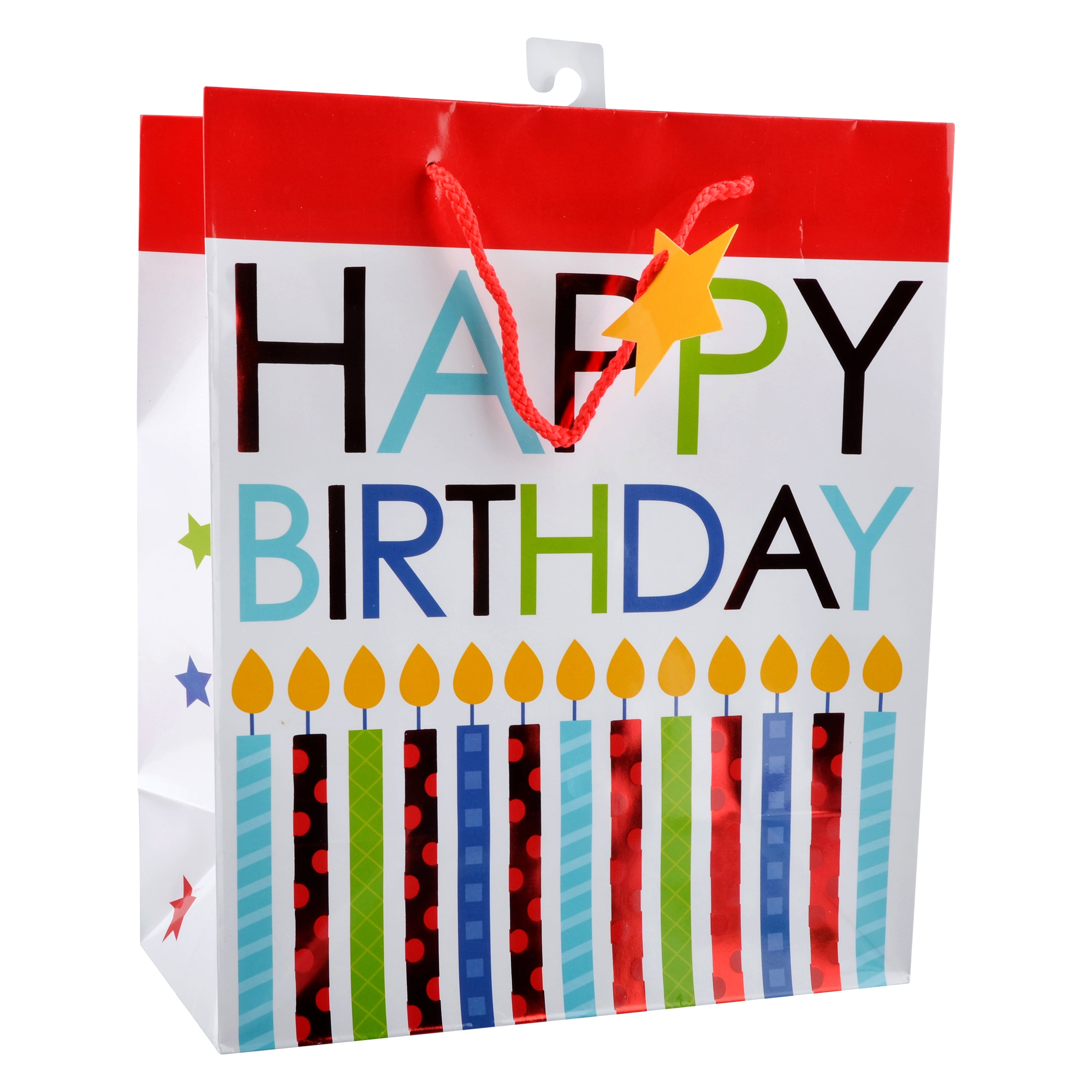 Celebrations Happy Birthday Candles Gift Bag Large