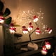 thumbnail image 5 of Tira de luces LED navideñas, guirnalda de muñecos de nieve navideños, decoración para fiestas navideñas, faroles y postes de luz., 5 of 9