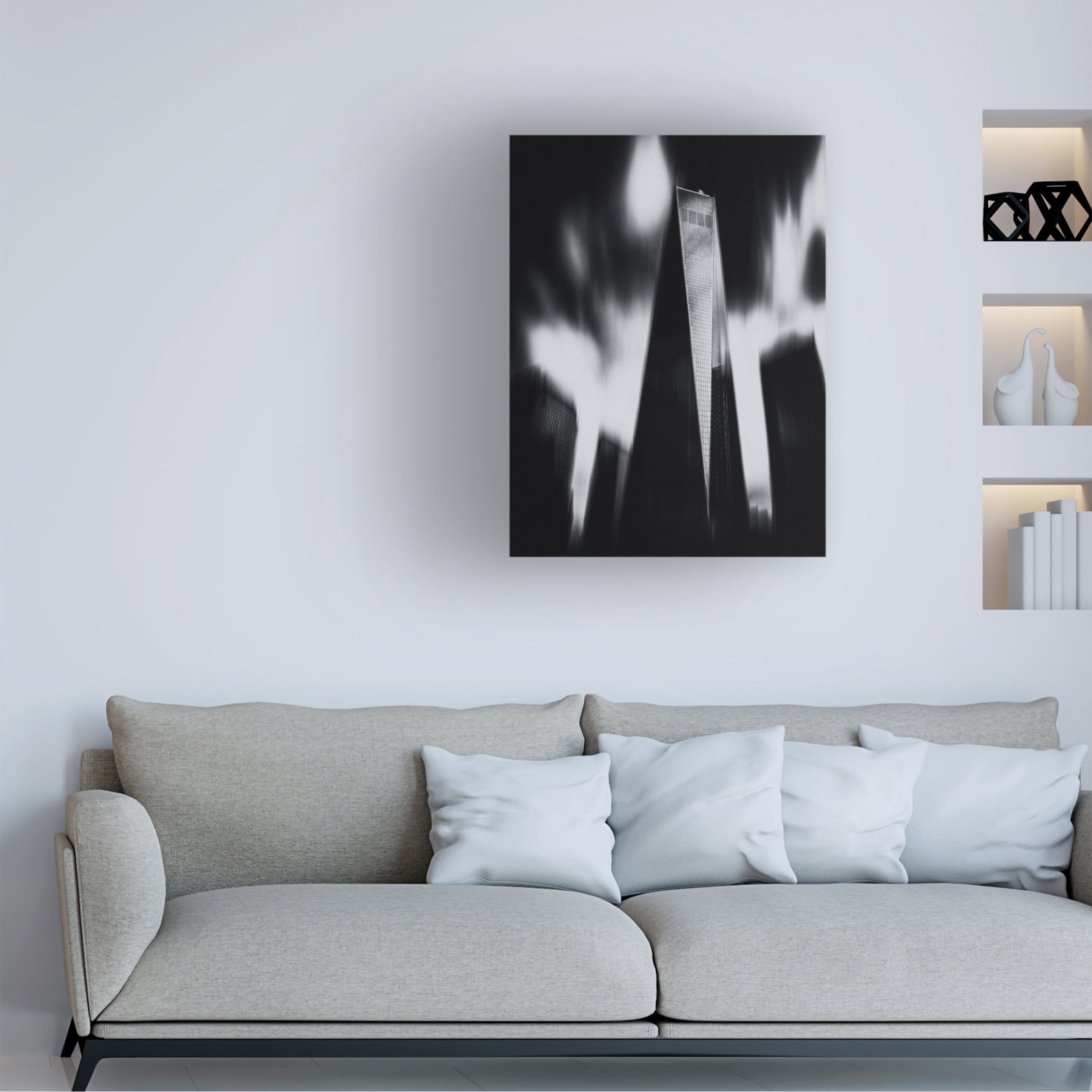 Canvas Wall Art - Massimo Della Latta 'Grattacieli 3' Wall Art for Living Room, Bedroom, or Office D?cor by Trademark Fine Art - 18 x 24 Inches