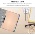 thumbnail image 3 of HSHDLDF A5 Binder Dividers Labels Transparent PVC Binder Divider Pages Plastic Binder Dividers Insertable Indexing Cards Binder Page, 10pcs, 3 of 7