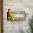 thumbnail image 4 of Souew Mailbox Protective Cover Sunflower, Mailbox Covers Standard Size 18" X 21" Flowers Mailbox Wraps Post Letter Box Cover for Holiday Garden Yard Decor,Hangs, 4 of 5