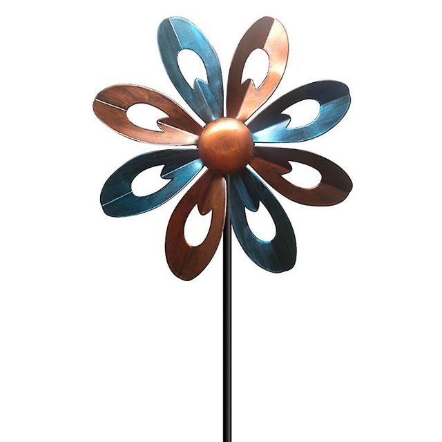 Outdoor Decor Lawn Pinwheels Garden Windmill Metal Wind Spinners Kids Wind Metal Wind Catcher Garden Wind Sculpture