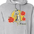 thumbnail image 3 of Inktastic Retro Hula Girl Adult Hoodie Sweatshirt, 3 of 4