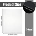 thumbnail image 2 of Paquete de 30 fundas de plástico transparente para papel de 9" x 11.5", protectores rígidos de impresión en polvo y agua., 2 of 5
