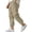 Khaki, variant on Zimjoy Cotton Linen Pants for Men Elastic Waist and Ankle Drawstring Baggy Style Lightweight Breathable Beach Pants Light Blue L