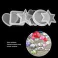 thumbnail image 3 of Juego de Moldes de Silicona ANGGREK Forma de Estrella Corazón 6 Tipos Círculo Cuadrado, 3 of 8