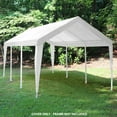 thumbnail image 4 of King Canopy 10' x 20' Polyethylene 180gsm Fitted White with White Leg Skirts Carport Canopy Cover, 4 of 7