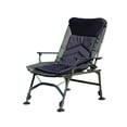 thumbnail image 3 of Camping Lounge Chair, Portable Folding Reclining Camping Chair With Adjustable Backrest For Indoor And Outdoor Camping Beach Hiking Fishing, Green+black+grey,Black-Green-A, 3 of 12