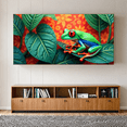 thumbnail image 5 of Vibrant Frog Themed Backdrop Banner Nature Inspired Decorations for Party Photography Props Jungle Themed Events Animal Lovers Gatherings, 5 of 8