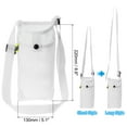 thumbnail image 2 of REGALWOVEN Water Bottle Bag, Mesh Portable Holder Adjustable Strap for Hiking and Camping White, 2 of 6