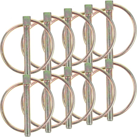 CIMAXIC Alloy Lynch Pin with Rings Heavy Duty for Mowers and Trailers 10Pcs