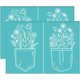 thumbnail image 1 of 2 plantillas autoadhesivas de serigrafía de flores silvestres de 19,5 x 14 cm (7,7 x 5,5 pulgadas) con diseño de flor en bolsillo. Bolsa reutilizable de plantillas de malla para serigrafía., 1 of 7