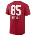 thumbnail image 3 of Men's George Kittle Scarlet San Francisco 49ers Team Wordmark Name & Number T-Shirt, 3 of 3