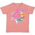 thumbnail image 3 of Inktastic I Am 4 Years Old Birthday with Mermaid Girls Toddler T-Shirt, 3 of 5