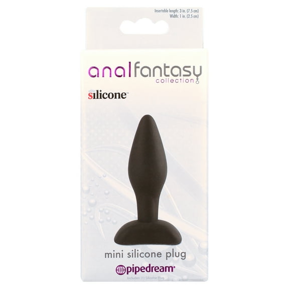 Anal Fantasy Collection Mini Silicone Plug - Black
