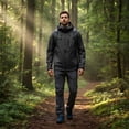 thumbnail image 5 of Yungyresw Windbreaker Jacket Windproof Coat Hooded Full Zipper Lightweight Hooded Outdoor Jacket for Hiking Camping, 5 of 6